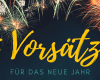 5 Neujahrsvorsätze Überschrift mit Silyvesterraketen im Hintergrund